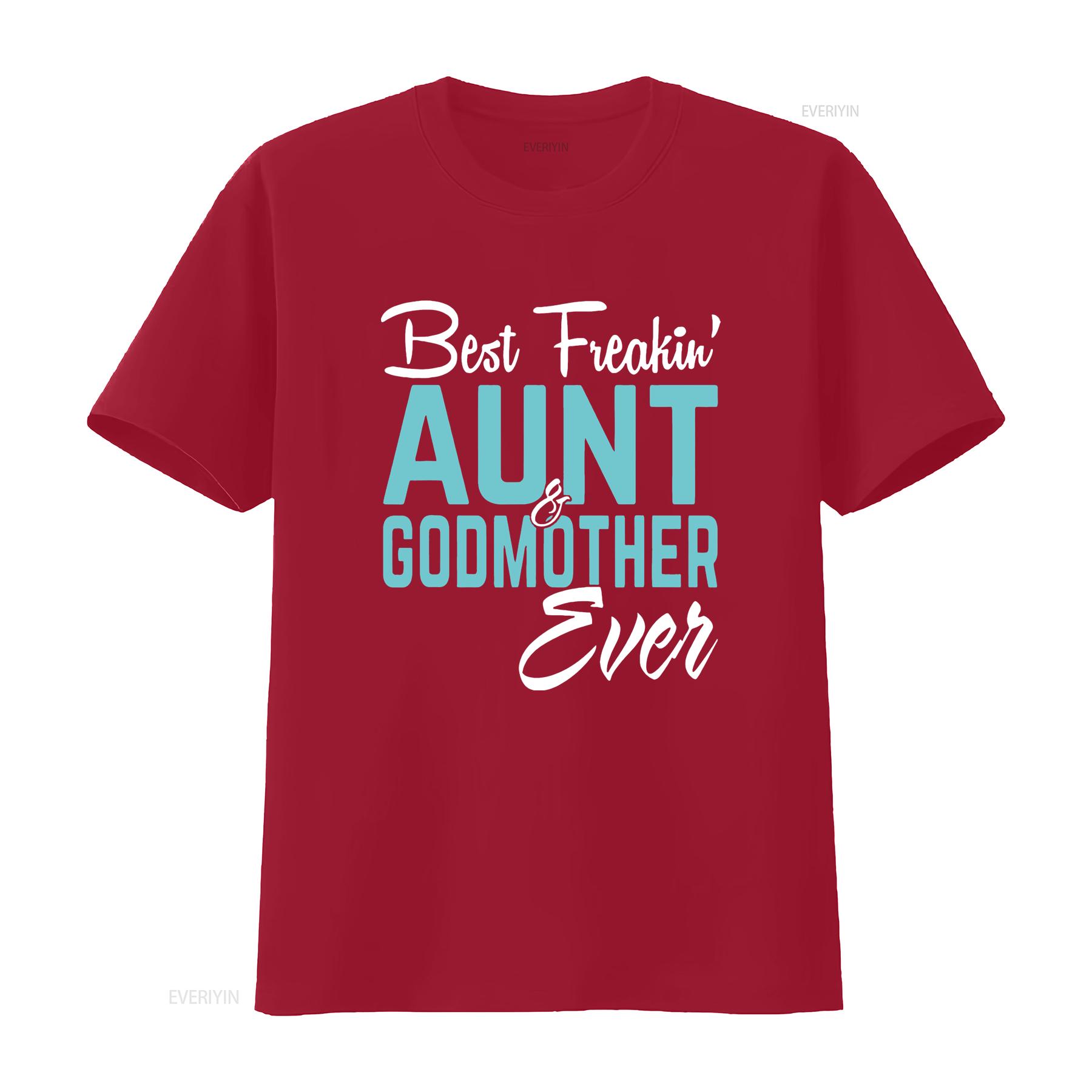 

Best Freakin Aunt And Godmother Ever s Funny Women s T Shirt with Comfortable Fit Trendy Style vintage Washed S