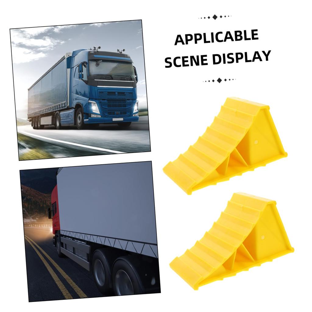 INOOMP 1 Pair Car Tire Stopper Garage Car Stopper Garage Floor Tire Stop Garage