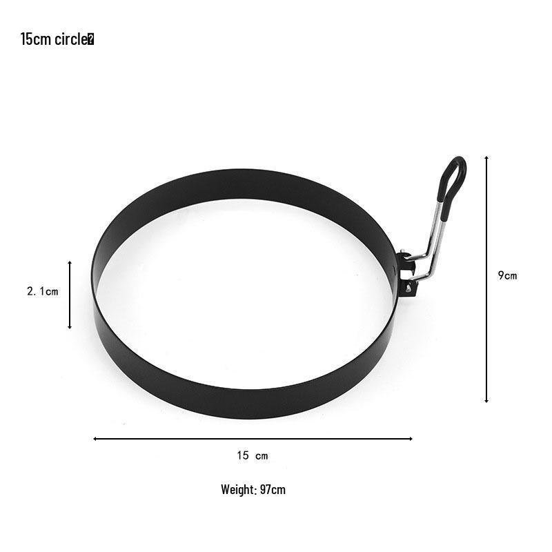 Creative Non-Stick Stainless Steel Egg Ring for Frying, Toasts, Sandwiches & Pancakes.