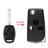 KEYYOU Modified Flip Key 2/3 Buttons For Honda Accord Civic Pilot CITY Jazz FR-V CRV 2007 Key Fob Folding Car Remote Key Shell