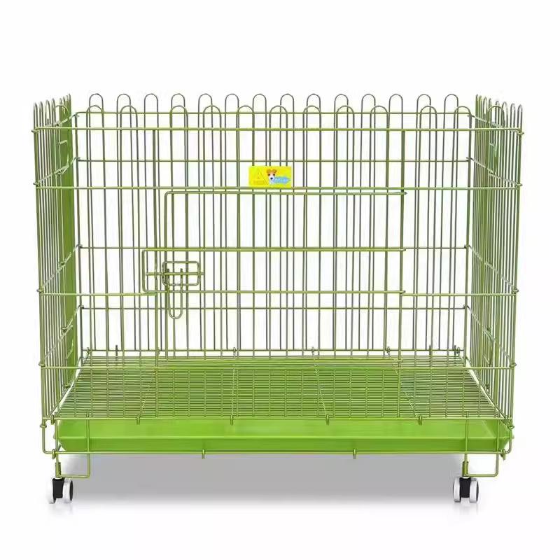 Lejia Foldable Pet Display Cage with Wheels & Tray for Cats & Dogs