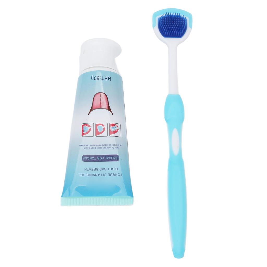 Tongue Scraper Set 50g Organic Matter Long Handle Ergonomic Design Keeping Oral Health Tongue