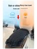 Universal Silicone Motorcycle & Scooter Seat Cover - Breathable, Heat-Resistant, Shock-Absorbing, Summer-Ready.