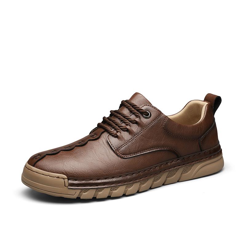 Fashion Leather Mens Sneakers Classic Comfortable Casual Shoes Outdoor Walking Footwear Big Size Male Treking Footwear Trainers