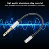 6.5 Male to 3.5 Female Spring   Cable Aluminium Alloy  3.5mm Earphone Extension Cord