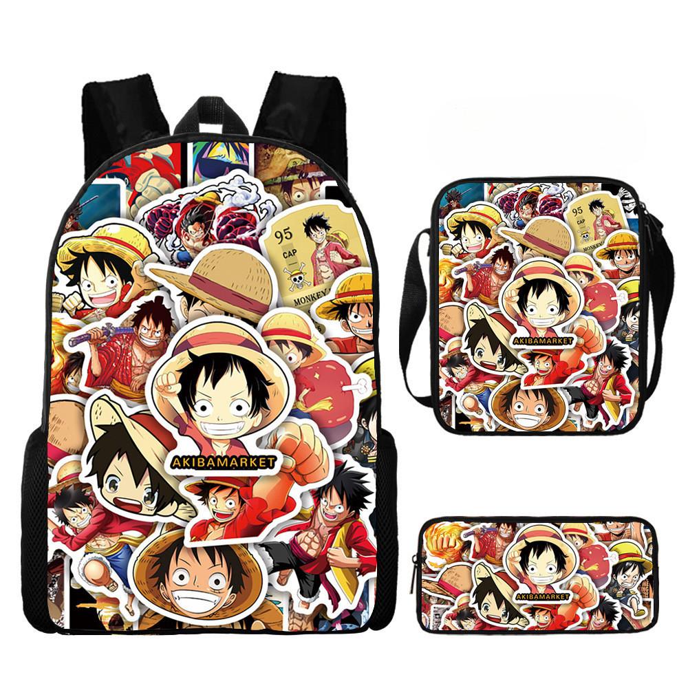 One Piece Backpack Set For Kids With Breathable Oxford Fabric And Cartoon Character Design For School Use
