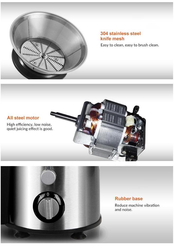 Electric Orange Juicer & Pulp Separator: Fresh Juice Extractor for Fruits