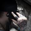 Beier new store 316L Stainless Steel ring top quality Big Tripple Skull Ring Punk Biker jewelry