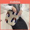 Bunte Polka-Dot Plüsch-Eimer-Tasche Weiche und geräumige Einkaufstasche für den täglichen Gebrauch