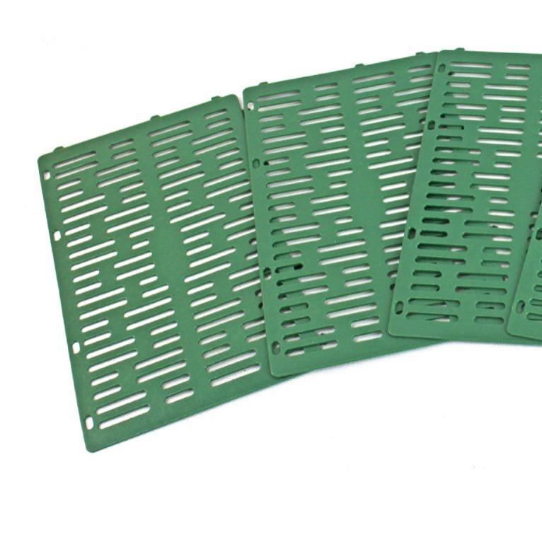 Regulowana Osłona Kory Drzewa, Plastikowa Osłona Pieńka Drzewa PP do Ogrodu, 34x22.5x0.2cm Jasnozielony Jasnoszary