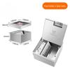 Flat And Ultra-thin Socket Stainless Steel Waterproof Power Socket Household Invisible Embedded Floor Socket