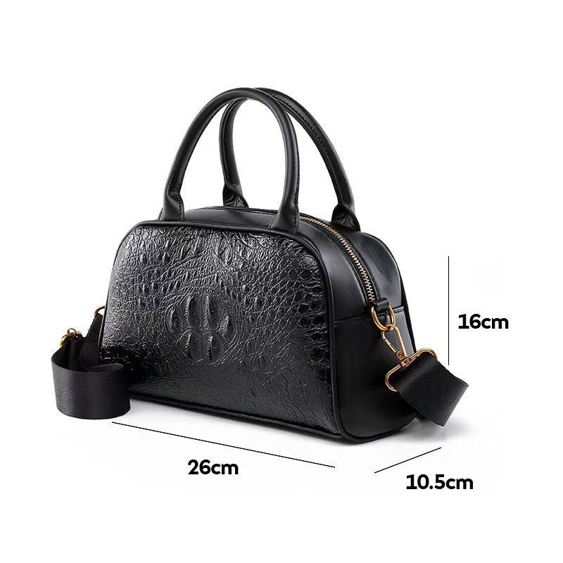 New fashion crocodile pattern shoulder messenger bag women's bag shell bag large capacity women's