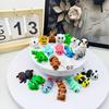 3-50Pcs Random 3D Printing Small Animal Collection Figurines Multi Color Mini Party Ornament Small Gifts for Birthday Wholesale