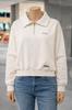 Women's Long Sleeve Half-Zip Crew Neck Sweatshirt Jeep TSF801