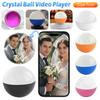 WIFI Memory Video Crystal Ball Art Glass Ball Lamp Spherical Pixel Display 2.7inchs Screen Videos Player for Wedding/Anniversary