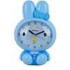 Children's Cartoon Alarm Clock with Long-Eared Rabbit Shape, Music, Silent Scan, Snooze, and Night Light for Students
