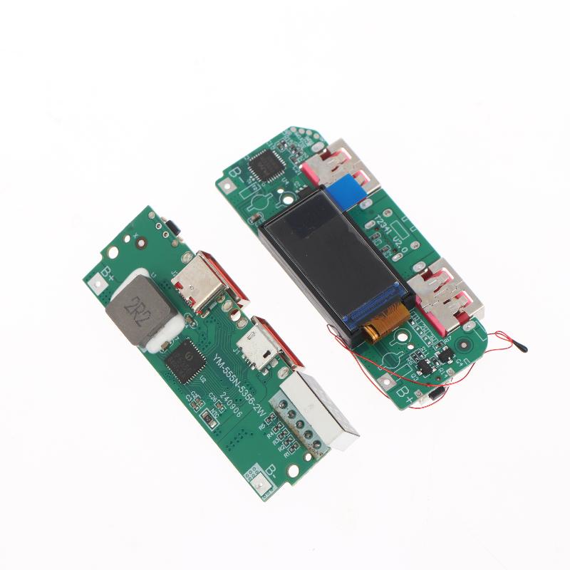 22.5W Fast Charging Module For Diy Power Bank Pd Qc Vooc 3.7V Lithium Battery Charger Board Circuit Protection With Led Display