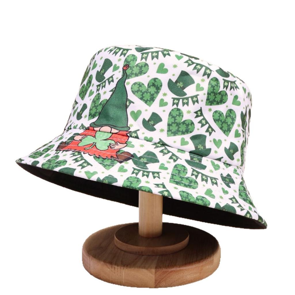 Double-Sided Bucket Hat Men And Women Fashion Print Sunshade Basin Hat Bucket Hat