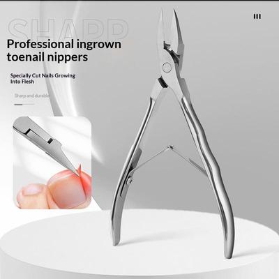 1 Stuk Rechte Blad Teennagel Nagelknipper Trimmen Dikke Ingegroeide Teennagels Strass Verwijderaar Edelsteen Knipper Manicure Nagel Gereedschap