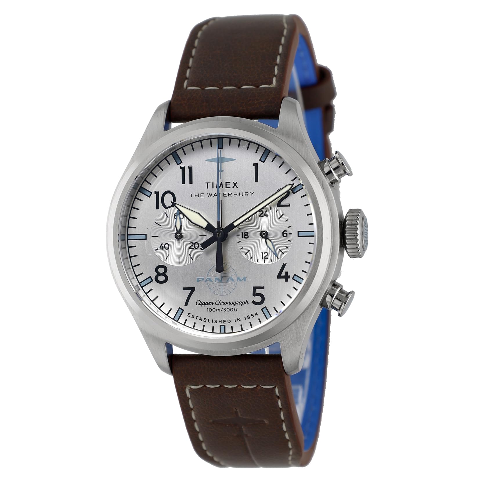 

TIMEX Men s Waterbury Watch TW2Y38700, Quartz Movement, 10 ATM Water Resistance, Mineral Glass, Silver Dial, Stainless Steel [Parallel Import]