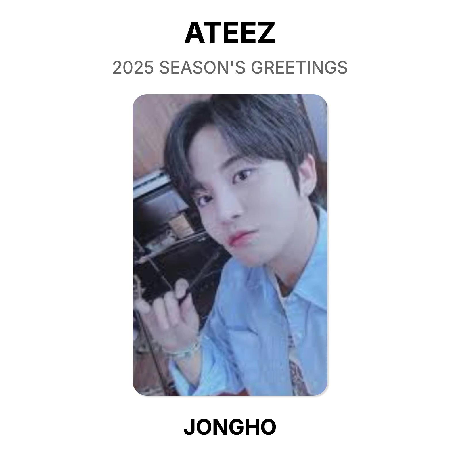 ATEEZ 2025 СЕЗОННЫЕ ПОЗДРАВЛЕНИЯ Официальная фотокарточка JONGHO