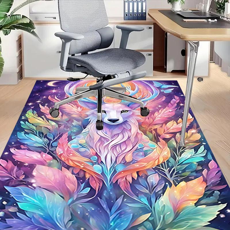 1PC Deer Fantasy Extra Large Non Slip Floor carpet, Office, family, Studio   Large Area Rug Indoor Rugs, Bold Statement Piece