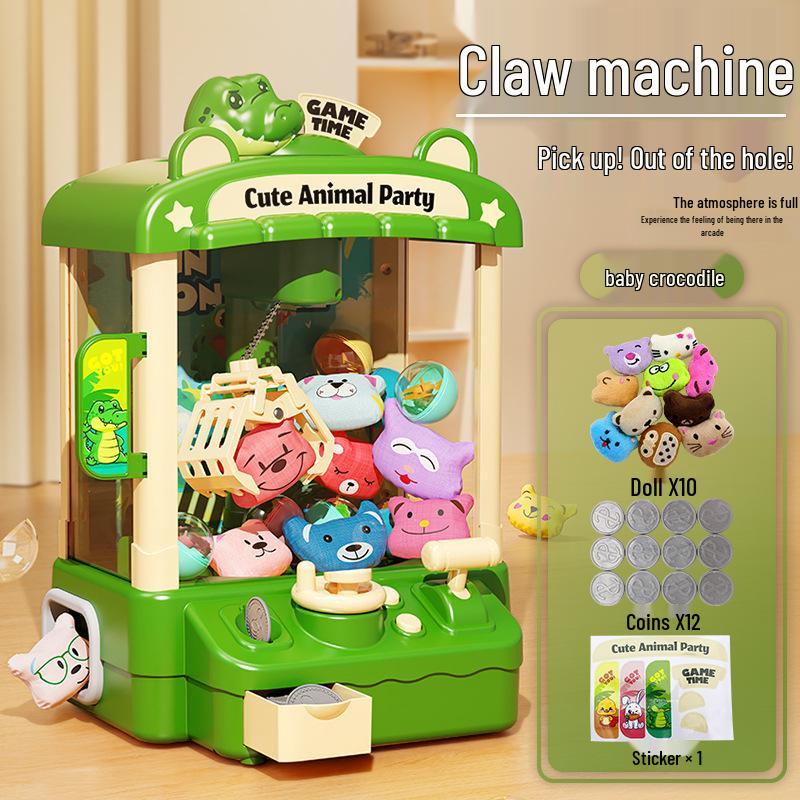 Mini Cartoon Claw Machine Toy: Automatic Grabber for Baby-Parent Interaction & Educational Fun