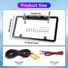 American License Plate Frame Waterproof Car Rear View Camera US Reverse Backup Camera IR Night Version Parking Assistance 8LED