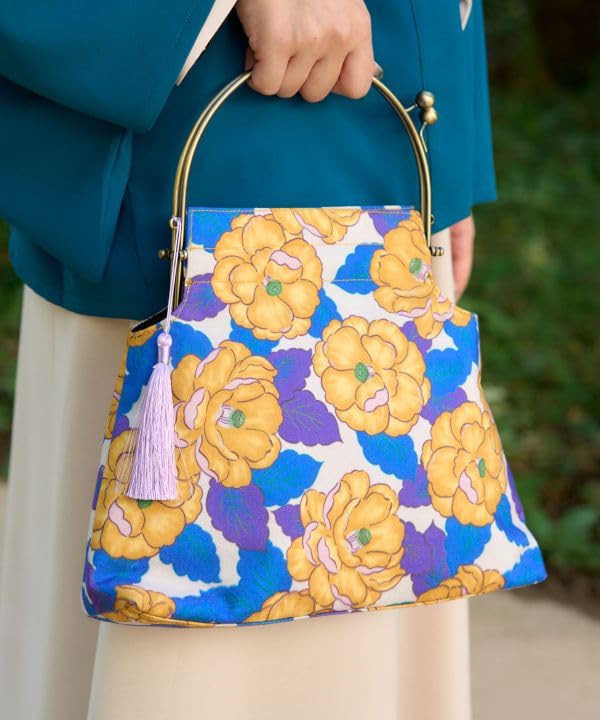 [KAYA] 7CEP4105 Florale Retro-Clasp Umhängetasche PU SHOUBU