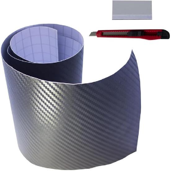 Vinyl Black Carbon Fiber Stickers,Carbon Fiber Wrap,Tape DIY Roll (1Ft*5Ft) 1ft*5ft