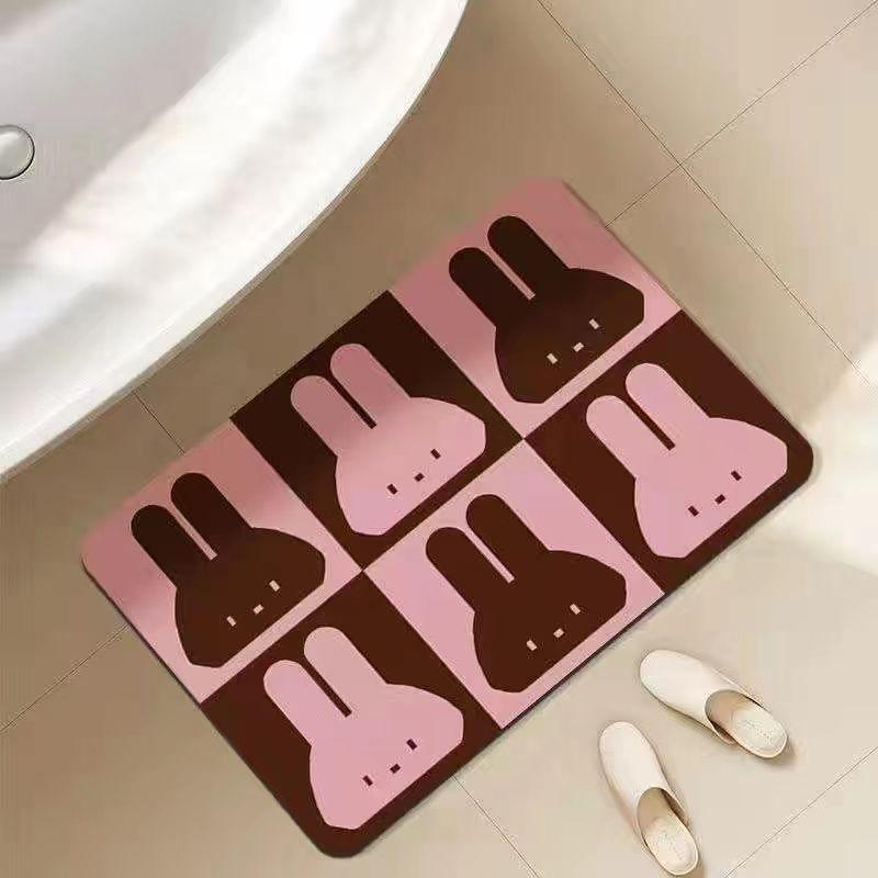 Diatom mud mat toilet water absorption anti-skid dry anti-skid