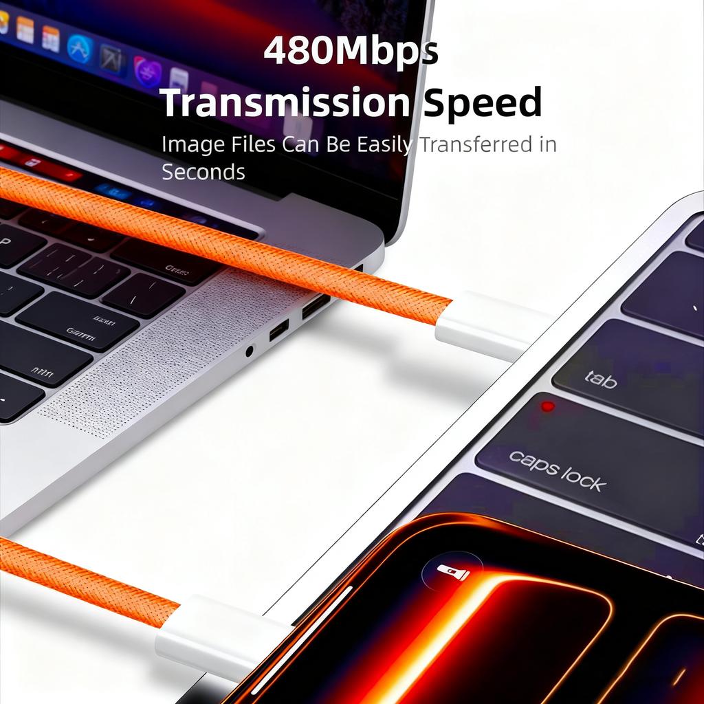 NNBILI PD 60W Fast Charging Cable For iPhone17 Pro Max Type C To C Quick Charger Cord For iPhone 16 15 iPad Braided Power Wire