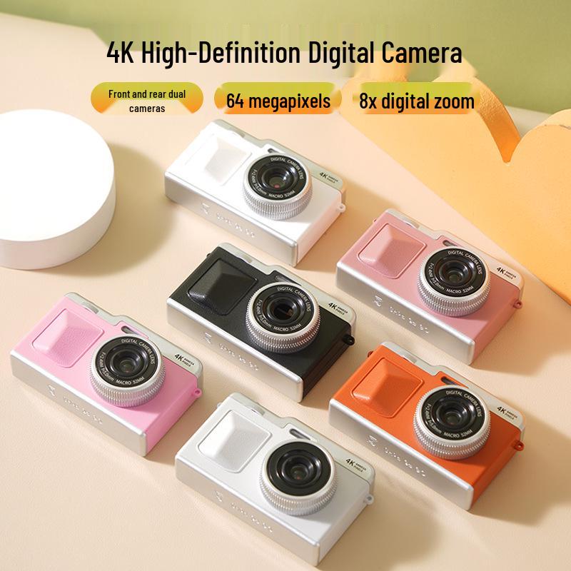 HD Flip Screen Selfie Mirrorless Camera for Outdoor Use