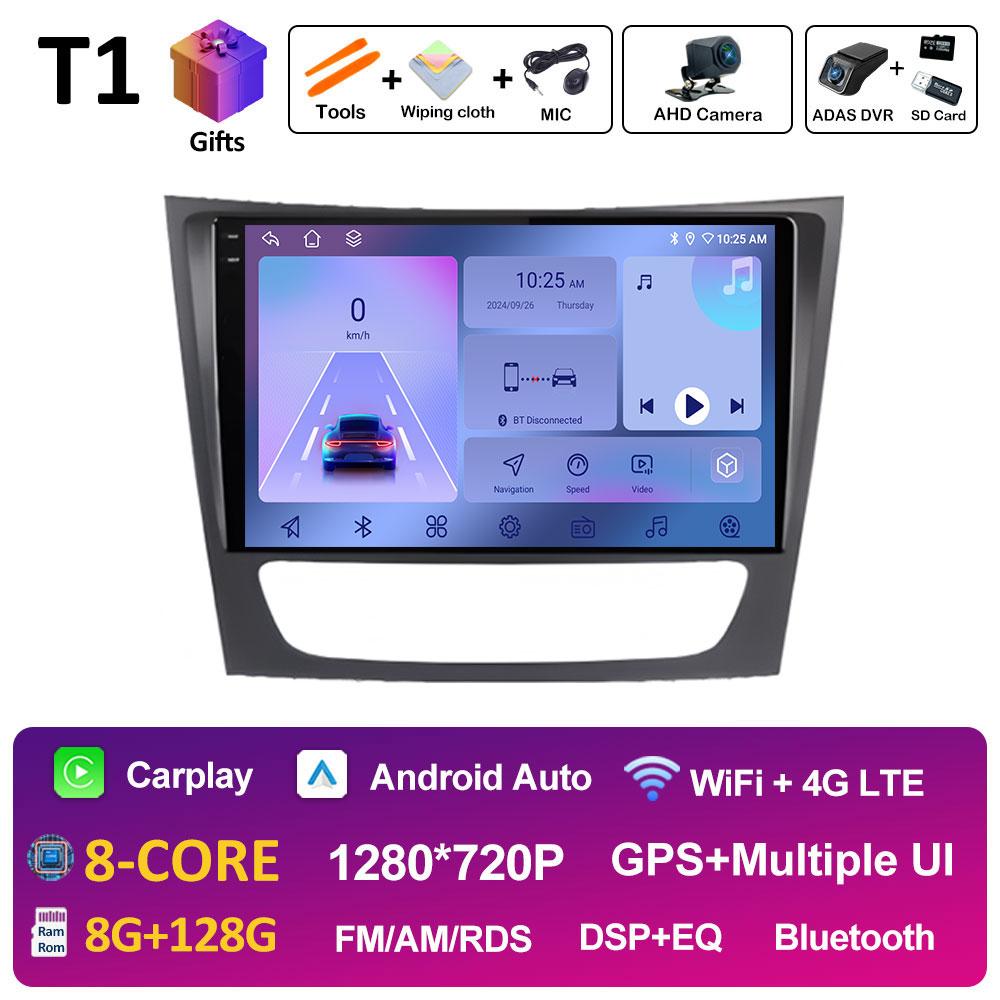 For Mercedes Benz E-class W211 2002 2003 2004 - 2008 GPS Navigation Wireless Carplay DSP Stereo Autoradio QLED IPS Screen WIFI