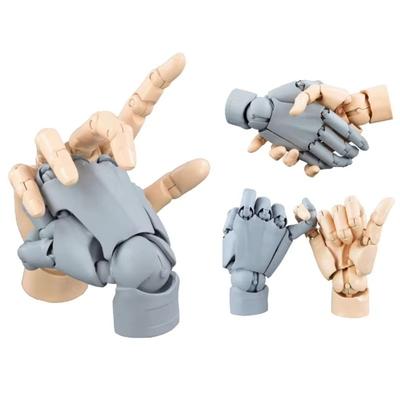 Modelo de Mano Derecha con Articulaciones Móviles Modelo de Mano de Plástico de Anime Adorno para Computadora