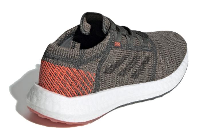 Adidas Pureboost Go J Sports Slip Resistant Low top Kids' Running Shoes Gray Orange White Teenagers F34007