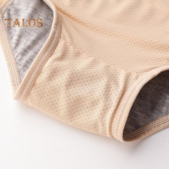 Damen Slips Einfarbig Übergröße Weich Po-liftend Atmungsaktiv Mittelhoch Geschnitten Mesh Nahtlos Antiseptisch Elastisch Perioden Auslaufsicher Slips Unterhosen