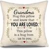 Daughter Hug This Pillow and Know That You Are Loved This Pillow Is A Hug from Me To You Throw Pillow Covers for Daughter from Mom Dad Birthday Gift
