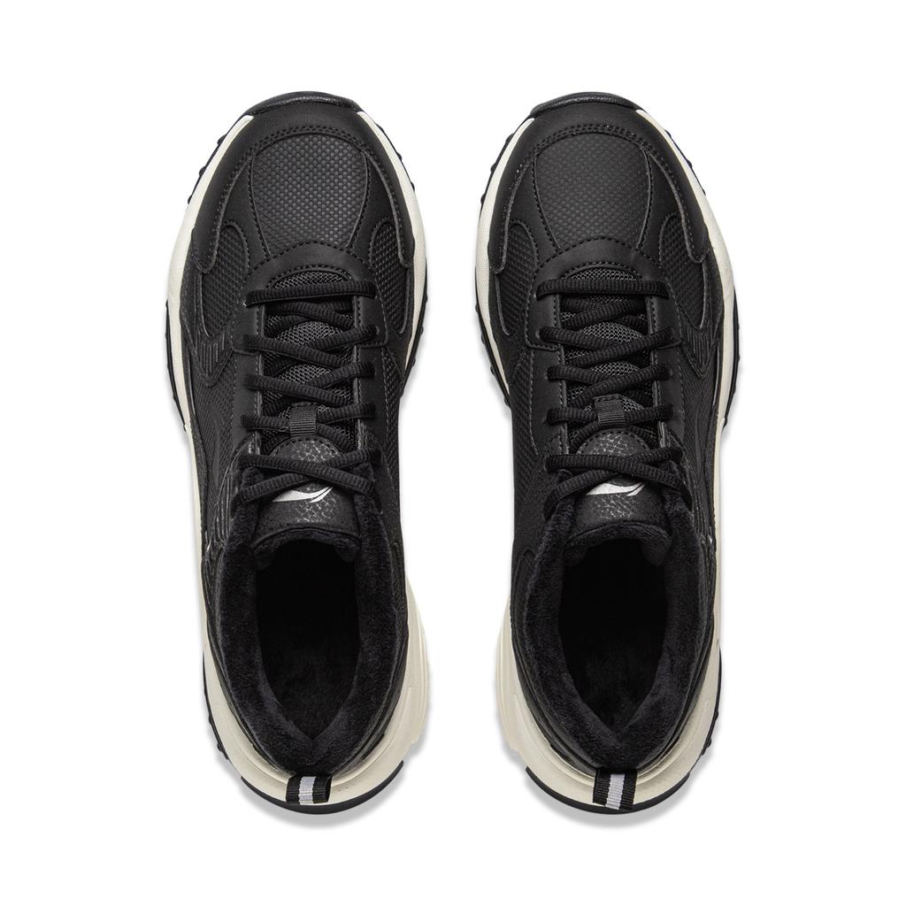 Li Ning Aurora WNTR Cushioning Abrasion Resistant Breathable Thermal Low Top Casual Shoes Men's Black AGCV445-1