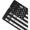 Black And White American Flag Front License Plate For Women Car Vanity Plates Decorative Aluminum Metal Cute Novelty License Plate Cover For Men 6X12
