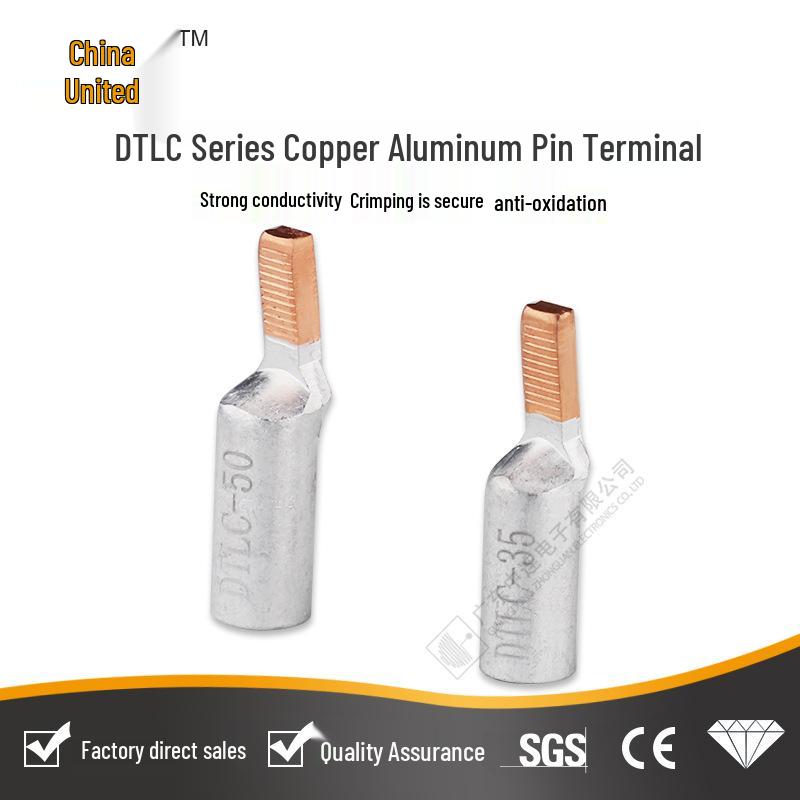 Copper-Aluminum Pin Terminal Wire Connector (10~50MM) - Purple Ear Terminal In Stock