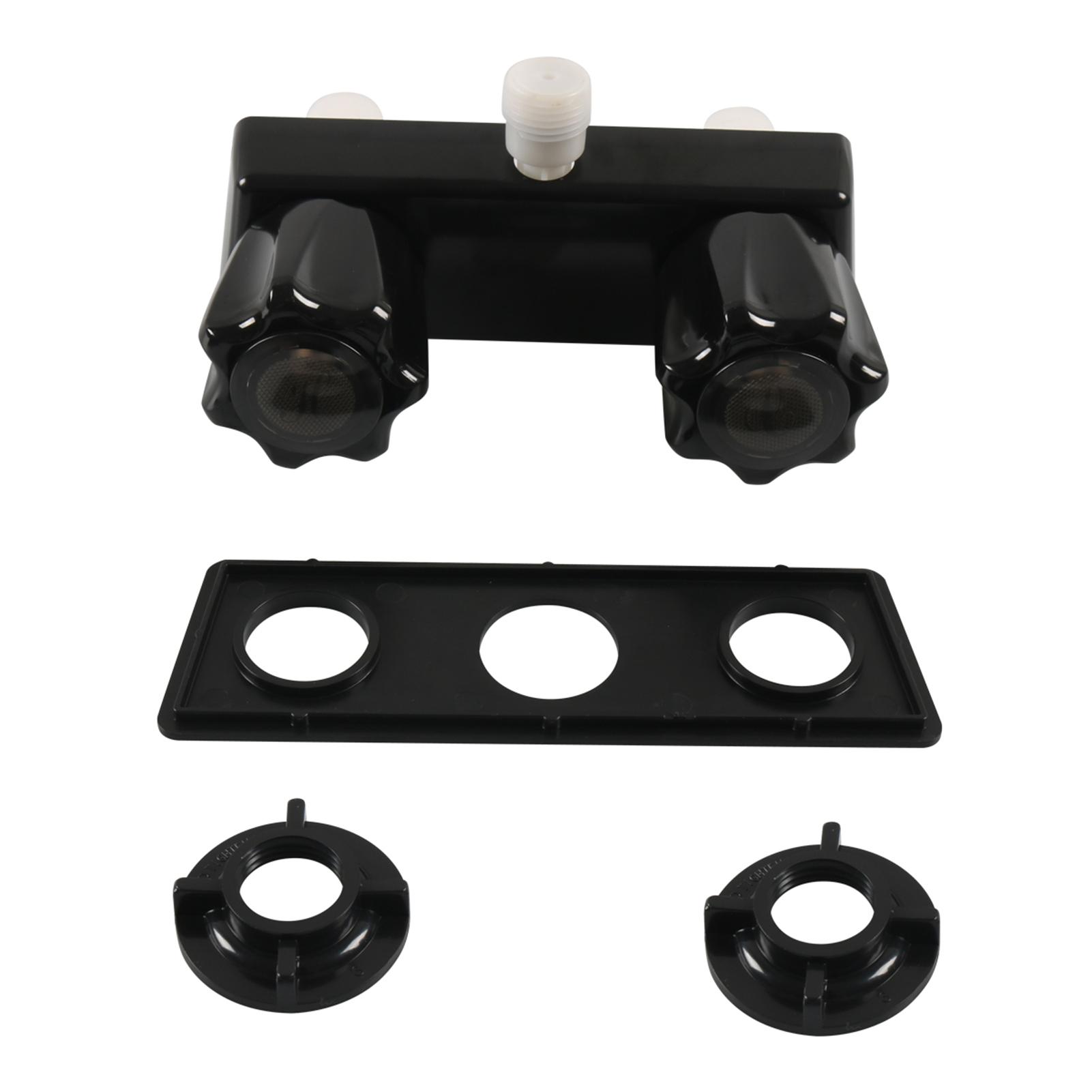 

Смеситель для душа на автодоме Переключатель душевого клапана на автодоме 4 дюйма Управление смесительным клапаном для душа в ванной для кемпера на колесах чёрный