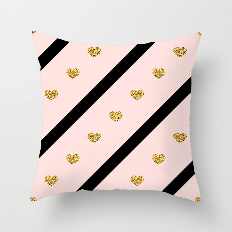 

Ins Compact Fresh Love Geometric Pillow Cover Home Sofa Office Pillow Cushion Lunch Break Artifact Premium Durable 45*45cm