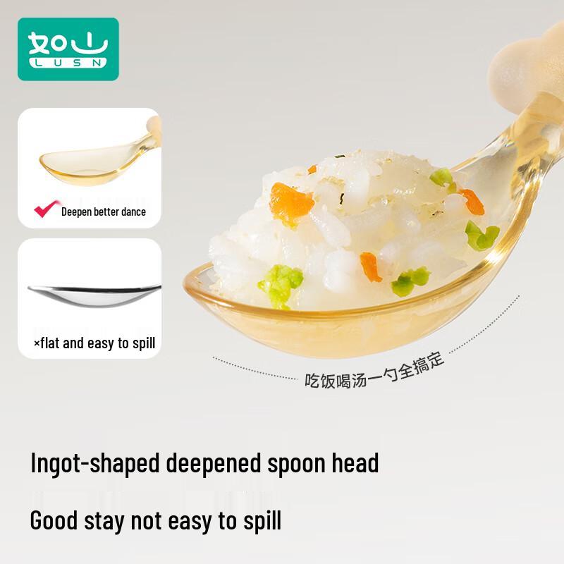 Rushan PPSU Baby Self-Feeding Training Spoon