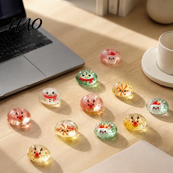 Creative Holiday Game Props Christmas Advent Calendar with Squeeze Toys, Cute Silicone Dumpling Figures, Soft Pinch Toys Stress Relief Sensory Fidget
