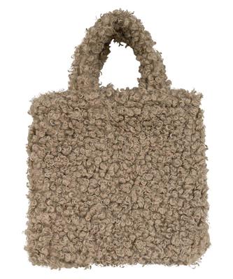 Kobe Lettuce [Yuumi Collaboration] Women's Fur Bag, FallWinter Tote Bag, Fluffy, with Pockets, Perfect for Casual Outings, Holidays, and More. Cute