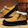 Large Size Snow Boots Men's Winter New Velvet Warm Short Boots Men's Outdoor Non-slip Outdoor Zhongbang Cotton Shoes
