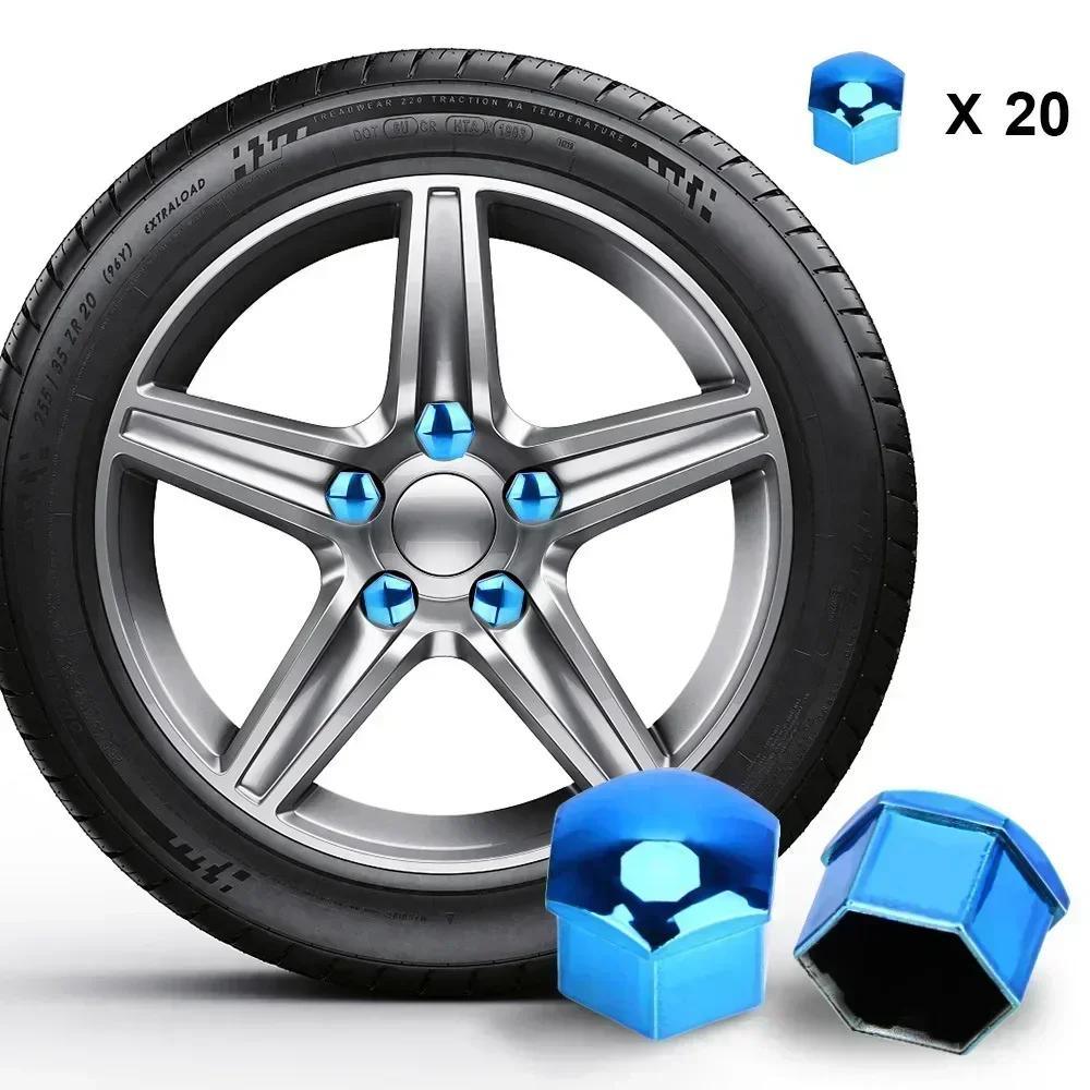 Tappi Copri Dadi Ruota Auto 17/19/21mm Copri Dadi Ruota Antiruggine Bulloni di Sicurezza Vite Mozzo Tappi Decorativi Per Ruota Auto
