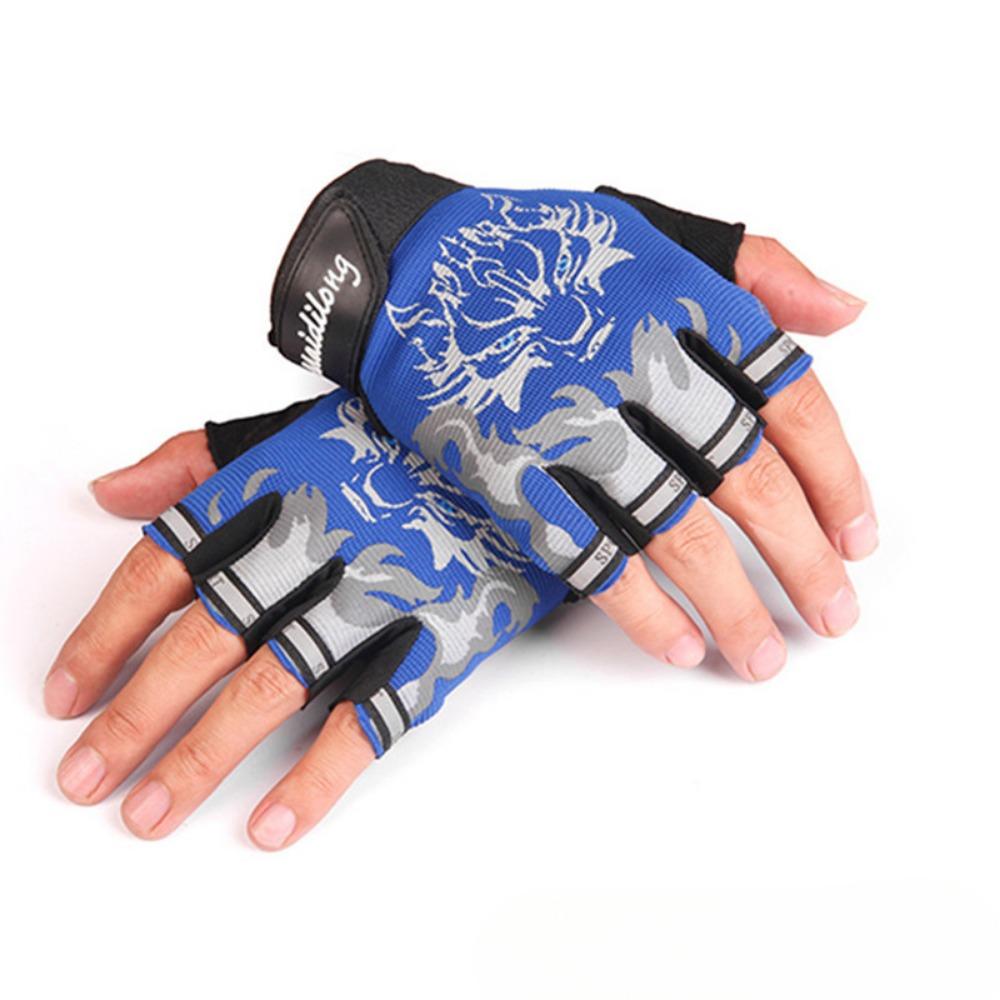 

Men s and women s cycling half-finger gloves червоний