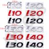 Stile Auto Cromato Metallico 3D Lettere Emblema I10 I20 I30 I40 Badge Posteriore del Bagagliaio Per Hyundai Targhetta con Logo Adesivi Accessori Auto